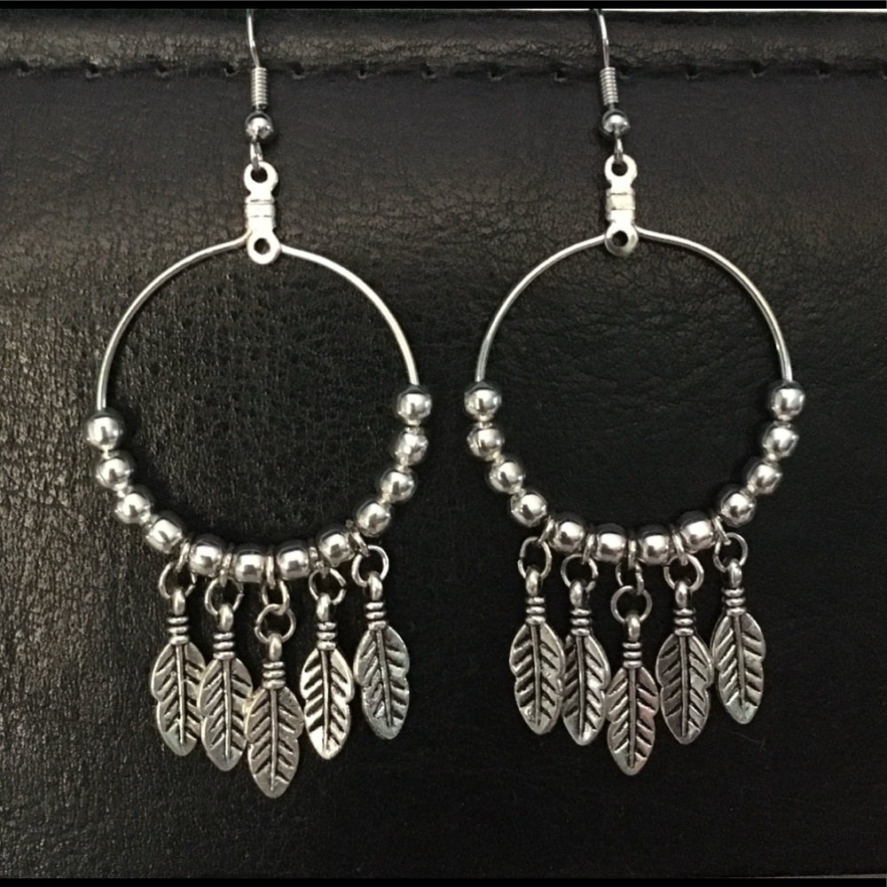 Feather earrings